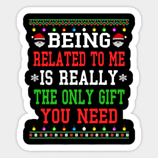 ugly christmas sweater 2024 Sticker